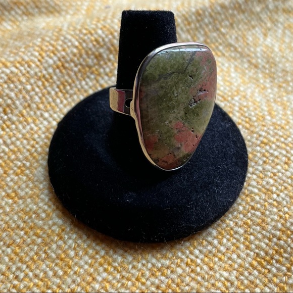 Unakite Stone Ring - Picture 4 of 5